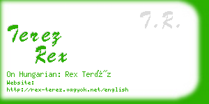 terez rex business card